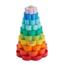 Fisher-Price HXT77 10 Piece Wooden Ring Stacker