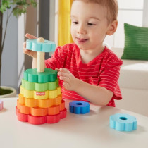 Fisher-Price HXT77 10 Piece Wooden Ring Stacker