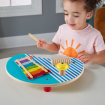 Fisher-Price HXT91 Wooden Musical Table with Percussion Instruments