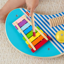 Fisher-Price HXT91 Wooden Musical Table with Percussion Instruments