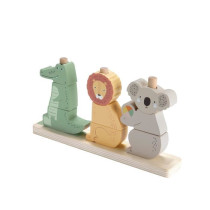 Fisher-Price Wooden Stacking and Sorting Animals, 10 pieces HXV04