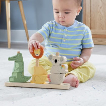 Fisher-Price Wooden Stacking and Sorting Animals, 10 pieces HXV04