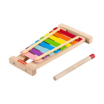 Fisher-Price Wooden Xylophone Musical Instrument with 2 Pieces HXV13