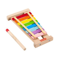 Fisher-Price Wooden Xylophone Musical Instrument with 2 Pieces HXV13