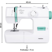 Machine a Coudre - MEDION - SM 70 - 71W - 12 Points - 700 tr/min – L