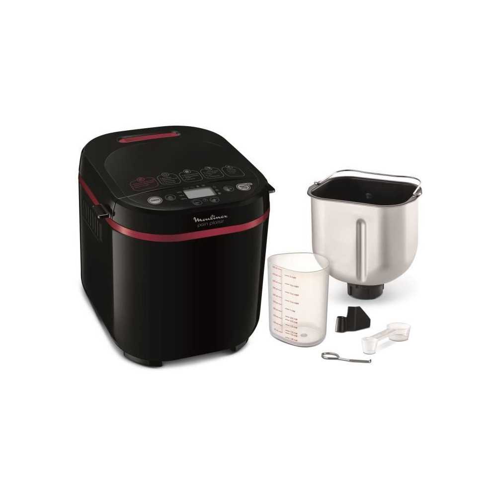 MOULINEX - Fun Bread 1kg-bread machine 17 programs, color black and pu