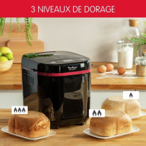 MOULINEX - Fun Bread 1kg-bread machine 17 programs, color black and pu