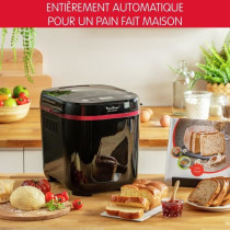 MOULINEX - Fun Bread 1kg-bread machine 17 programs, color black and pu