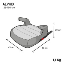 Booster seat isofix fixings NANIA ALPHIX 135-150 cm R129 – from 8 to