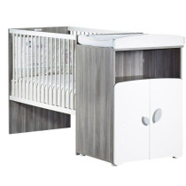 Lit combiné - 120x60cm - Evolutif en 90x190cm - Babyprice Leaf - En b