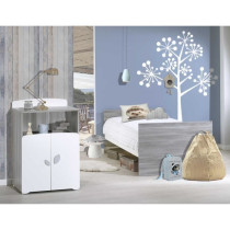 Lit combiné - 120x60cm - Evolutif en 90x190cm - Babyprice Leaf - En b