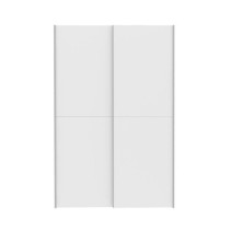 Armoire 2 portes coulissantes - Blanc mat - L 120 x P 61,2 x H 190,5 c