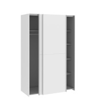 Armoire 2 portes coulissantes - Blanc mat - L 120 x P 61,2 x H 190,5 c