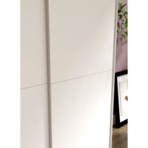 Armoire 2 portes coulissantes - Blanc mat - L 120 x P 61,2 x H 190,5 c