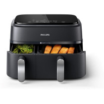 Oil-free fryer - PHILIPS - Airfryer XXL NA351/00 - Double tank 9L - 8