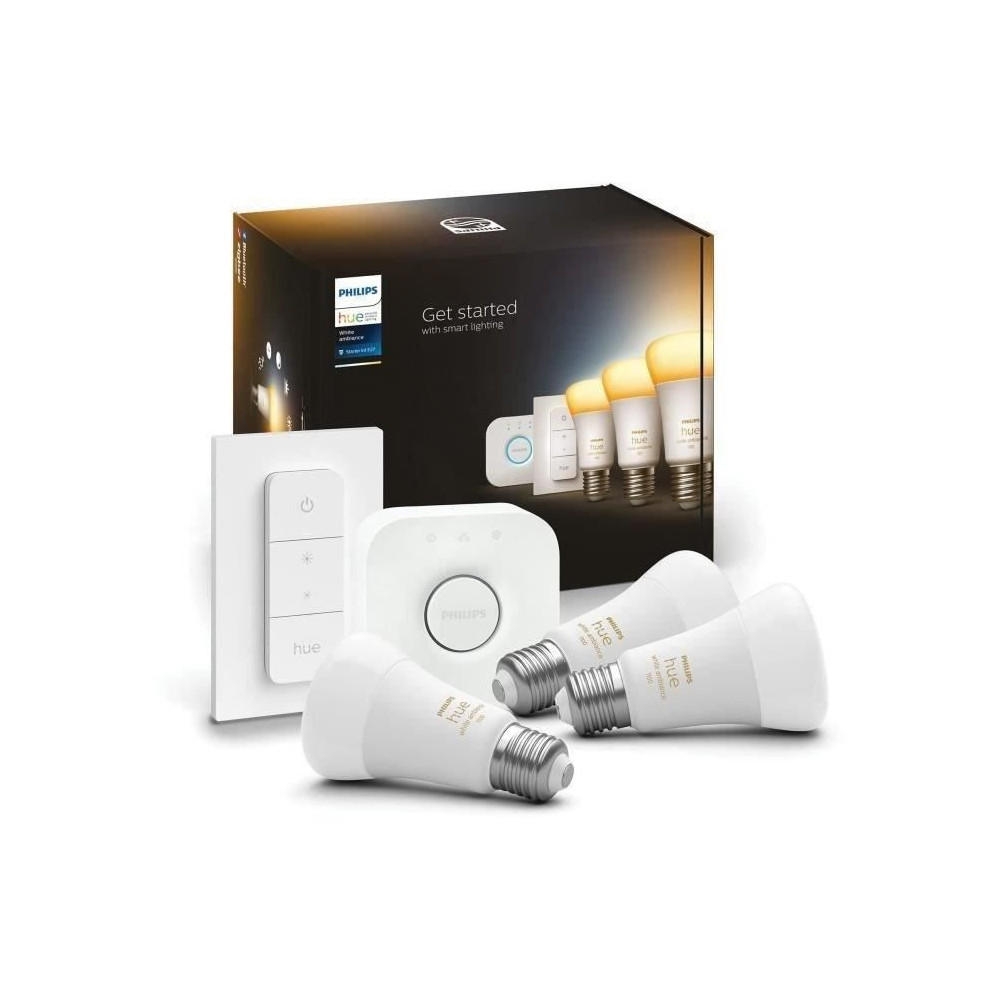 Philips Hue White Atmosphere Starter Kit Connected LED bulb - E27 X3 a