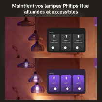 Philips Hue Wall switch module, 2, white pack works with Alexa, Google