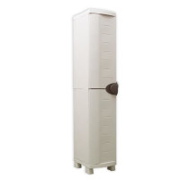 Spacesaver 35 Plastiken High Cabinet 1 Door With Etageres - L 35 x D 4