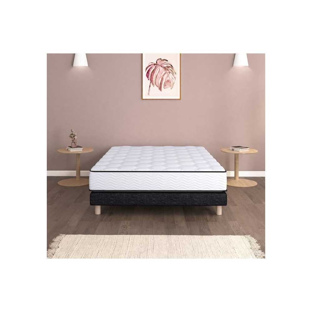 Ensemble sommier et matelas 140 x 190cm - 798 Ressorts ensachés et m