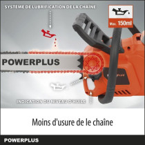 PowerPlus Dual Power Powdpgset33 - 40 V battery chainsaw, 350 mm guide