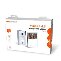 Wired video intercom, white color - VisioKit 4.3 - SCS SENTINEL