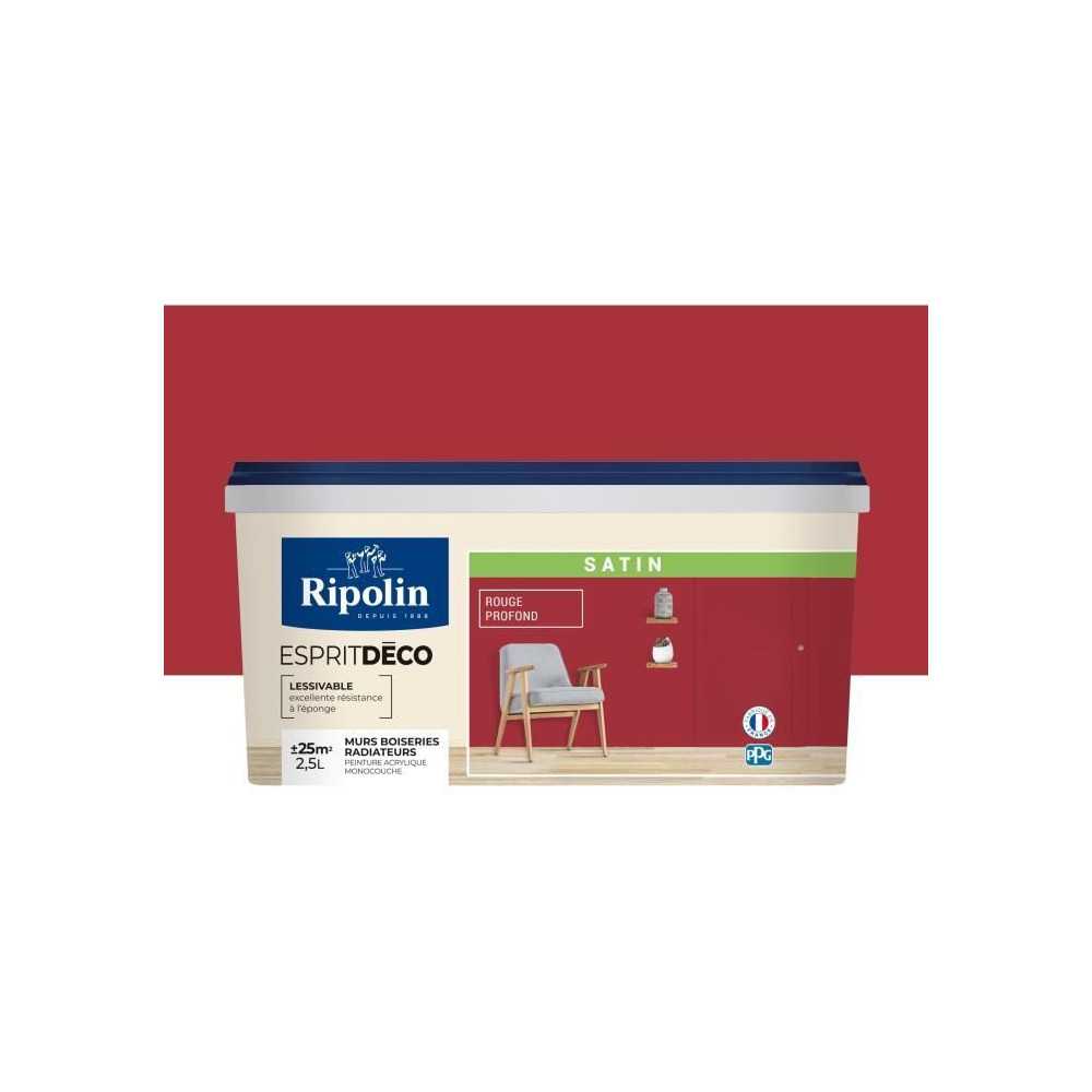 RIPOLIN All pieces wall paint, Ripolin - Rouge St Emilion Satin, 2,5L