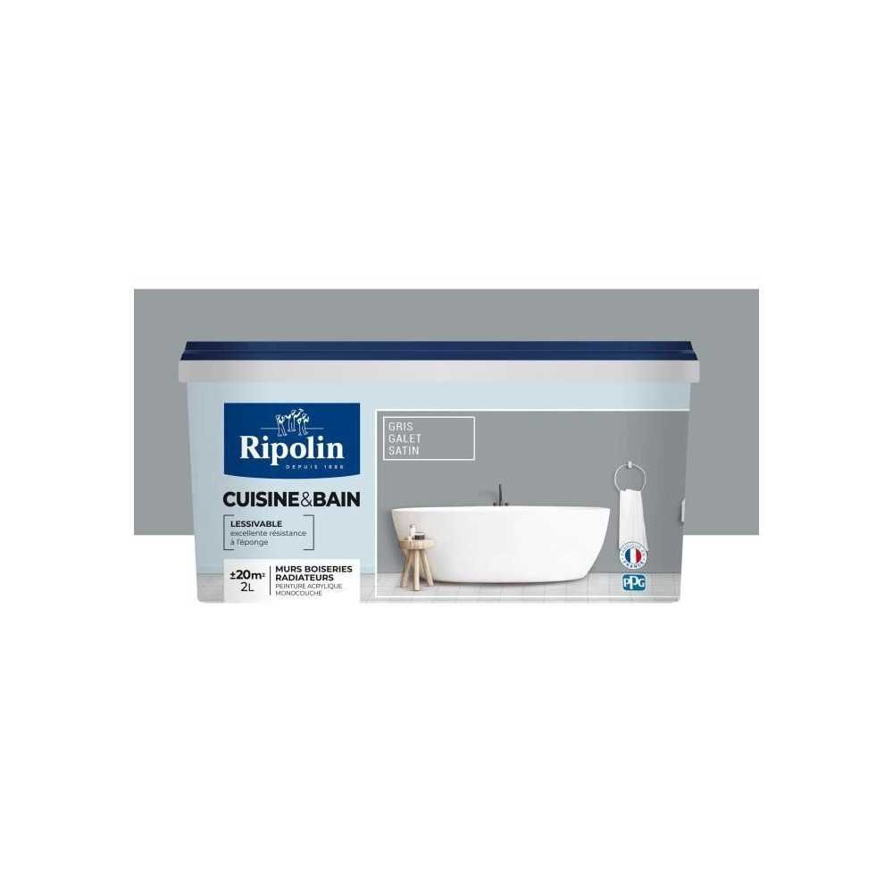 RIPOLIN Special wall paint for wet rooms kitchen and bath - 2 L - Pebb