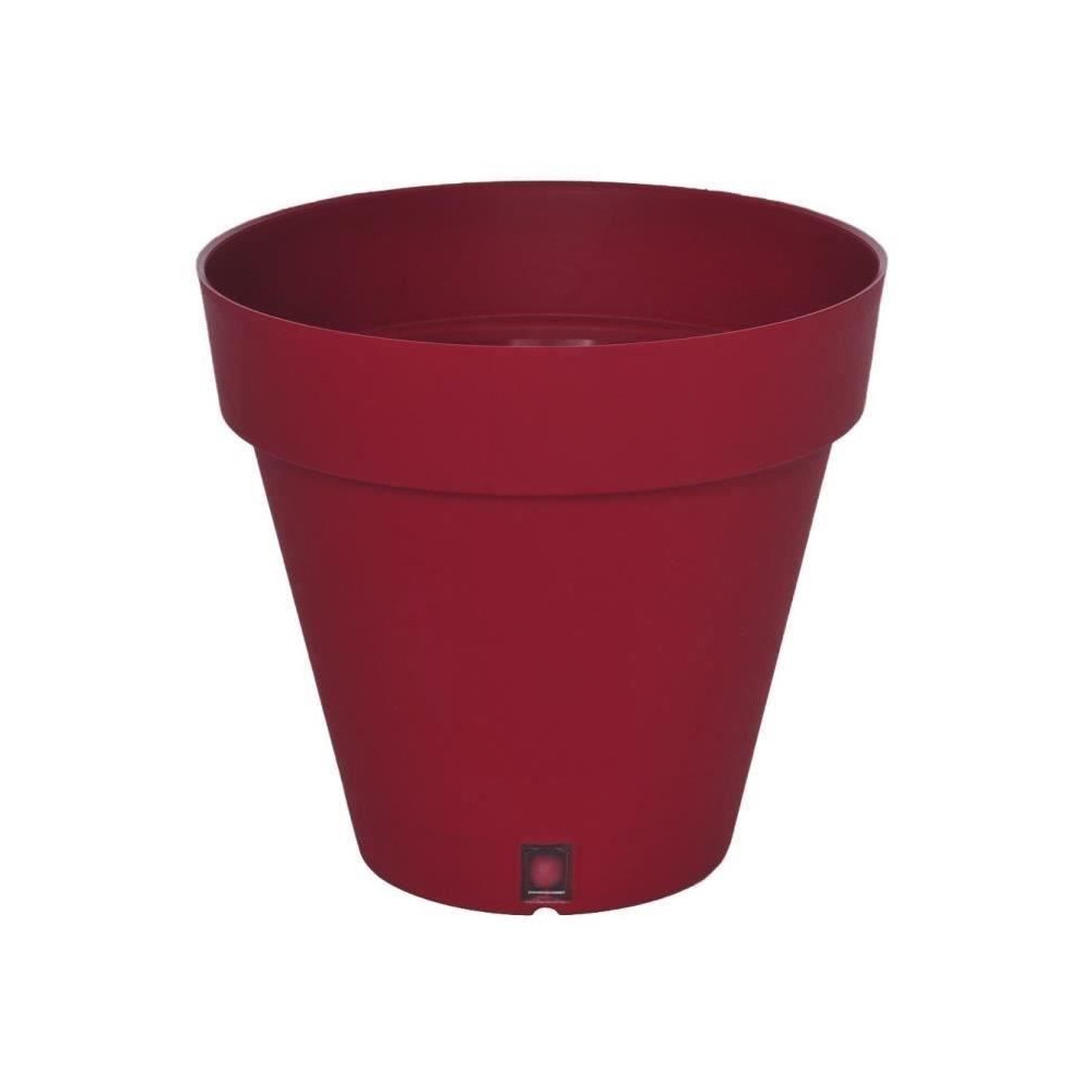 RIVIERA LOFT round flower box - Plastic - Diameter 40 cm - Red