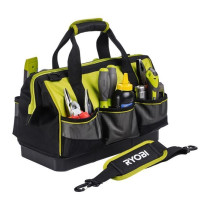 RYOBI - Sac avec fond renforcé 38 x 29 x 20,5 cm pour 1 ou 2 outils -