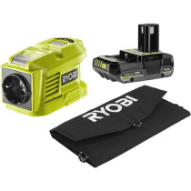 Kit voyage - RYOBI - Panneau Solaire 21 W + Transformateur / chargeur