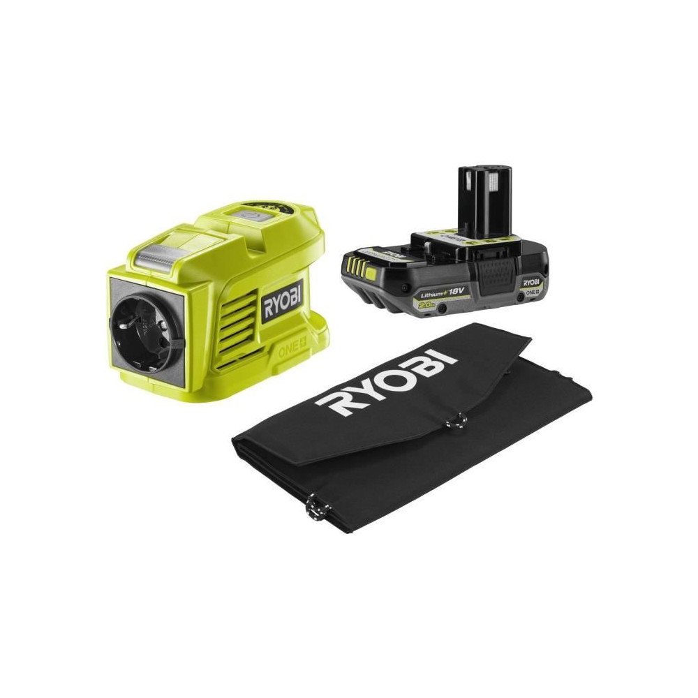 Kit voyage - RYOBI - Panneau Solaire 21 W + Transformateur / chargeur