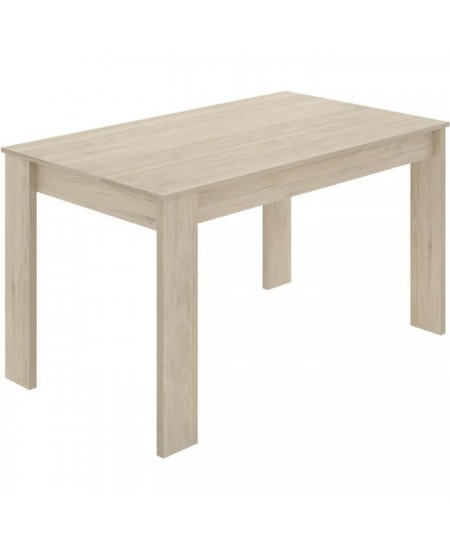 Table a manger ou cuisine SAMI - 4 personnes - Mélaminé Chene naturel - L 139 x P 81 x H 77 cm