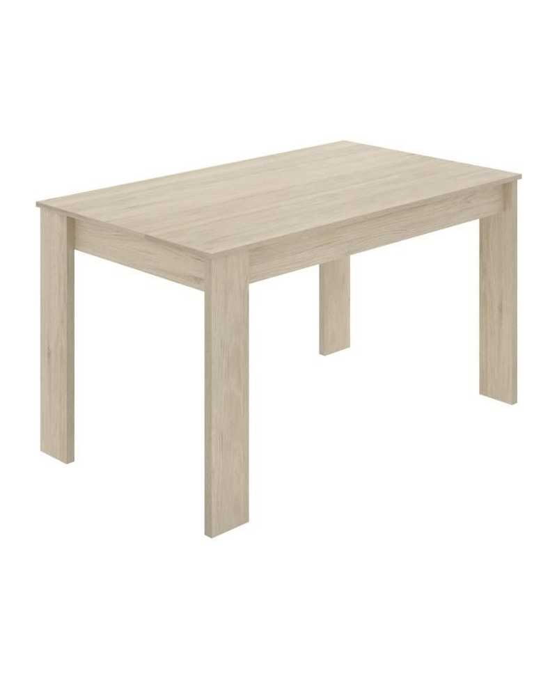 Table a manger ou cuisine SAMI - 4 personnes - Mélaminé Chene naturel - L 139 x P 81 x H 77 cm