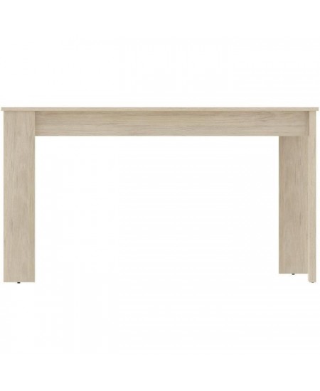 Table a manger ou cuisine SAMI - 4 personnes - Mélaminé Chene naturel - L 139 x P 81 x H 77 cm