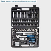 Tool case of 95 pieces - SCHAPPACH - TB94 - Chrome vanadium steel tool