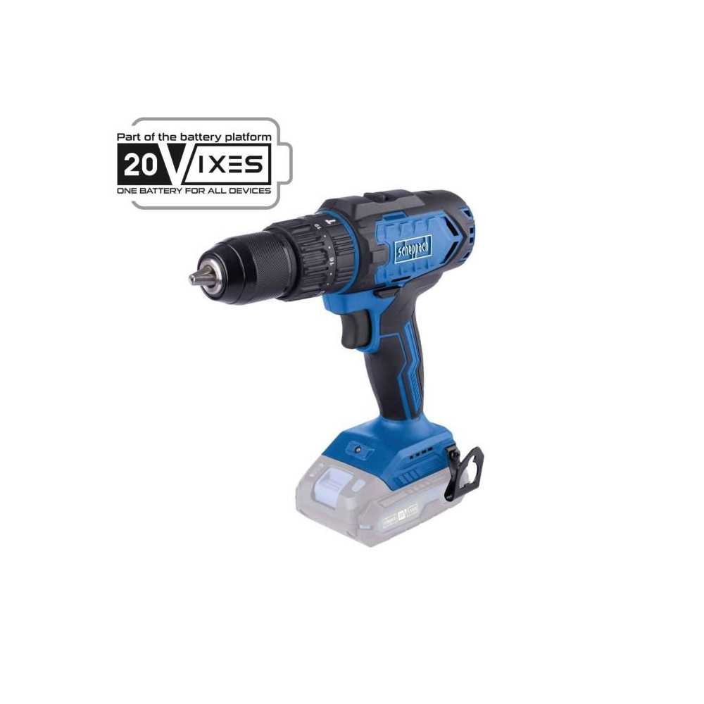 Impact drill - SCHEPPACH - 20V IXES - Torque 45 Nm - 13mm chuck - with