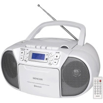 CD / Cassette Player - SENCOR - SPT 3907 W - 4 W - Bluetooth - White