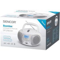 CD Radio Player - SENCOR - SPT 2700 WH - 3 W - CD / Bluetooth / MP3 -