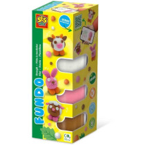 FunDo Play Dough - Farm Animals (3x90gr-1x40gr) - SES CREATIVE - Inter