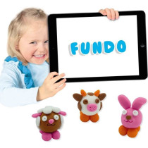 FunDo Play Dough - Farm Animals (3x90gr-1x40gr) - SES CREATIVE - Inter