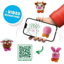 FunDo Play Dough - Farm Animals (3x90gr-1x40gr) - SES CREATIVE - Inter