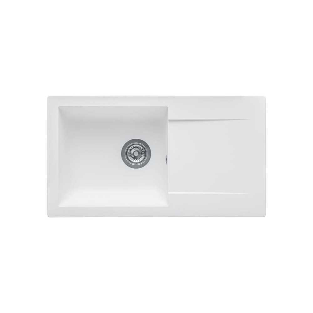 STRADOUR Sink built in EINNA, in SMC WHITE UNI - 17, 1 bowl, size 78 *