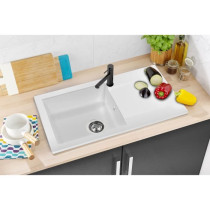 STRADOUR Sink built in EINNA, in SMC WHITE UNI - 17, 1 bowl, size 78 *