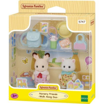 The Baby Duo on a Walk - SYLVANIAN FAMILIES - 5747 - Chocolate Rabbit