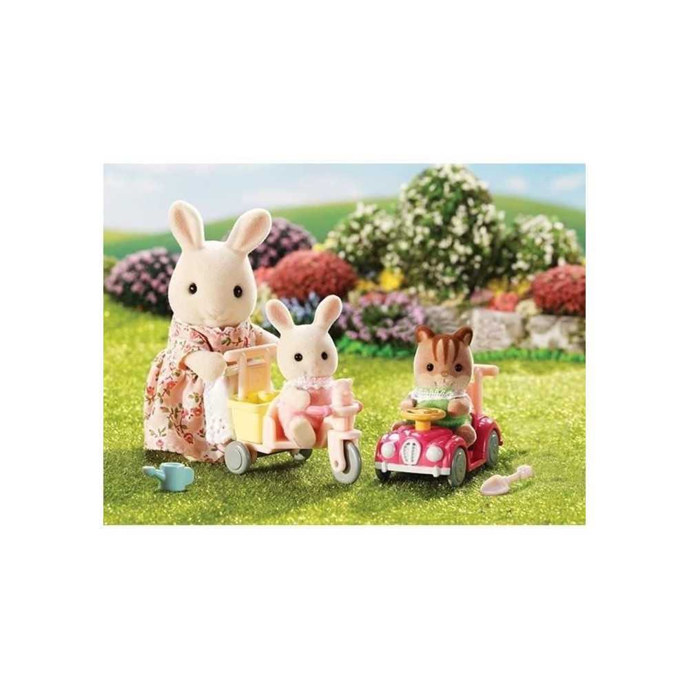 SYLVANIAN FAMILIES 5040 Tricycle & Mini Car Babies