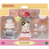 The girl with two -tone cats and her birthday snack - Sylvanian Famili