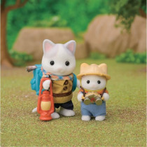 Action Figures - SYLVANIAN FAMILIES - Son and Baby Cat Latte - Secret