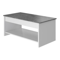 HAPPY Lifting Coffee Table - White and Gray - L 50 cm