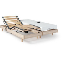 Ensemble relaxation matelas + sommiers électriques 2x70x190cm - Mouss