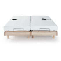 Ensemble relaxation matelas + sommiers électriques 2x70x190cm - Mouss